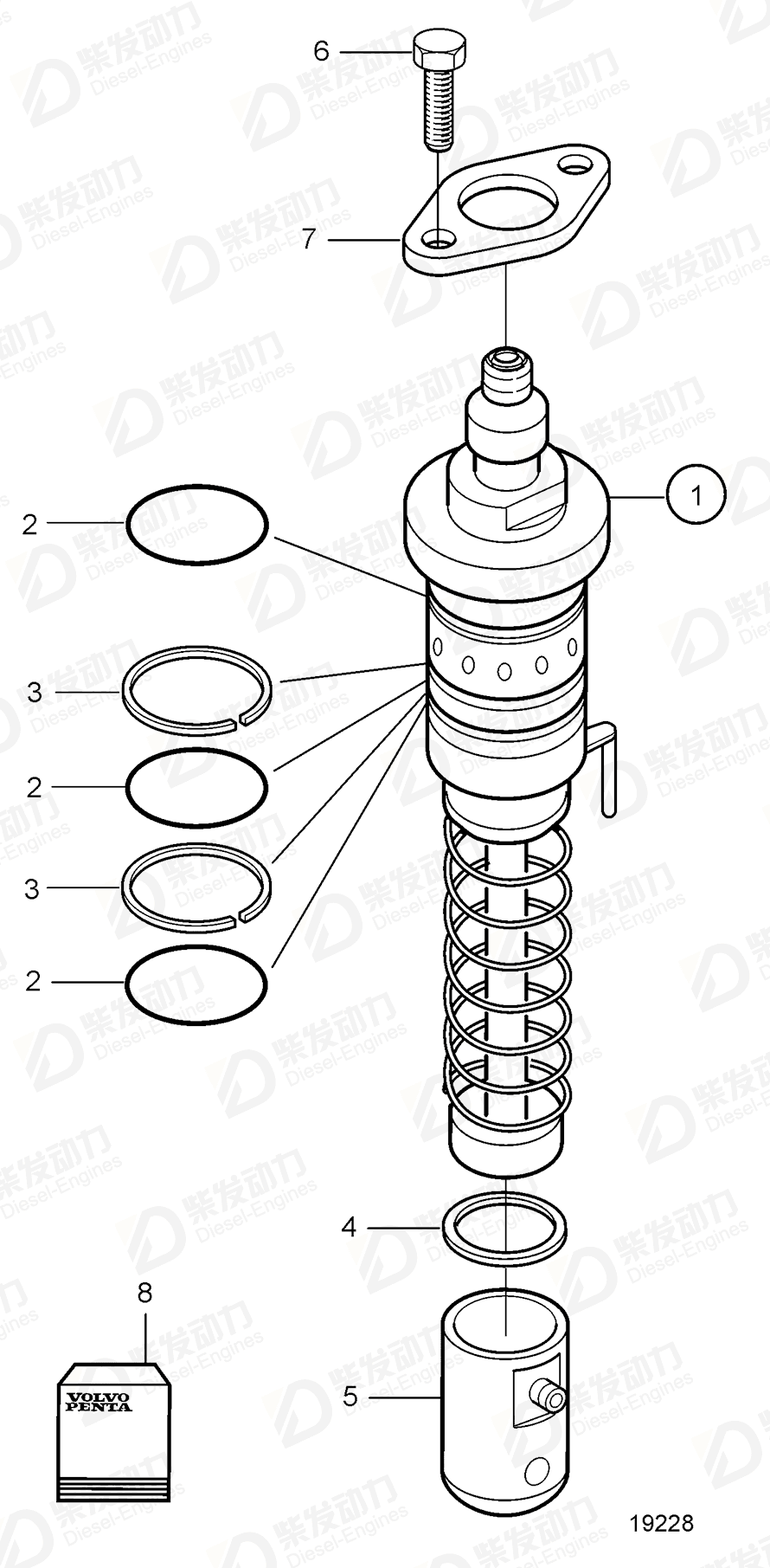 volvo penta Shim 20881424 Drawing volvo penta Shim 20881424 Drawing